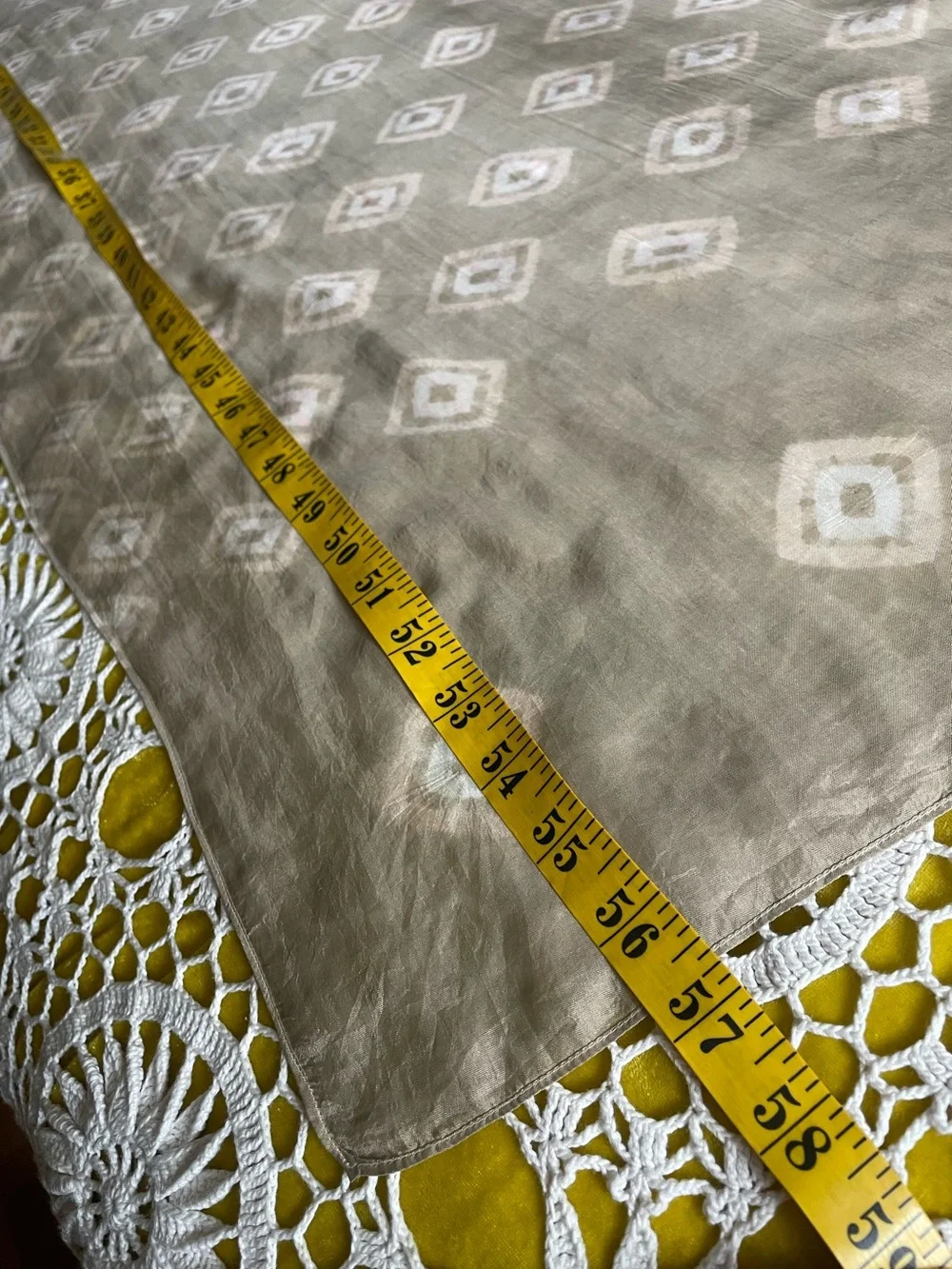 Hand made silk scarf